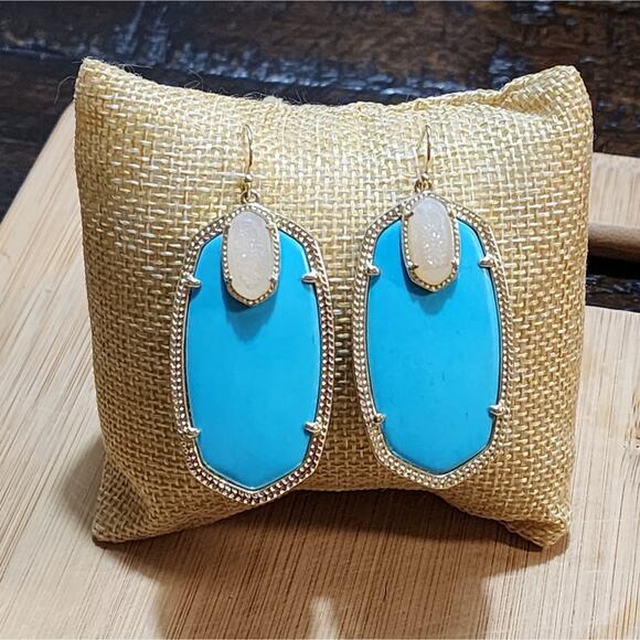 Brighton Darby turquoise iridescent? Earrings‎ - Picture 1 of 7